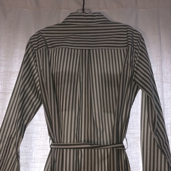 EUC Equipment Striped Belted Shirt Dress Size M - Picture 7 of 7